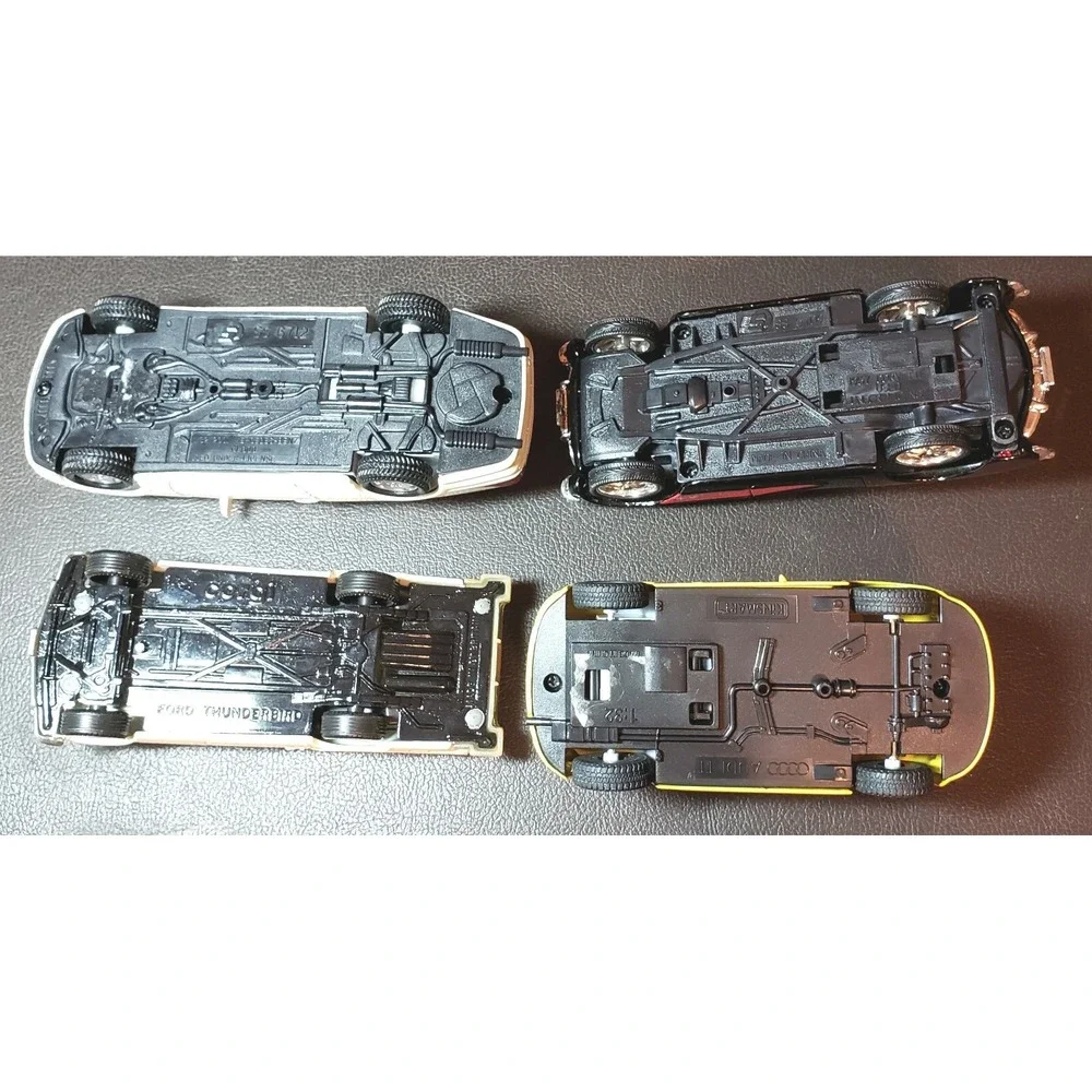 Set of 4 Cars 1956 Ford Thunderbird 2001 MBenz CL600 1957 Corvette 2008 Audi TT